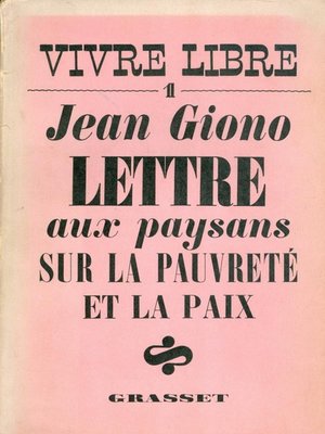 cover image of Lettre aux paysans sur la pauvreté et la paix